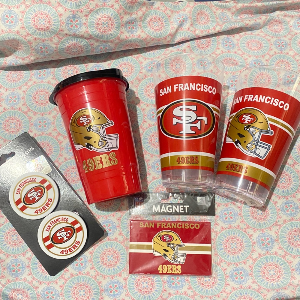NFL San Francisco Forty Niners 49ers gift set bundle cup mug magnet